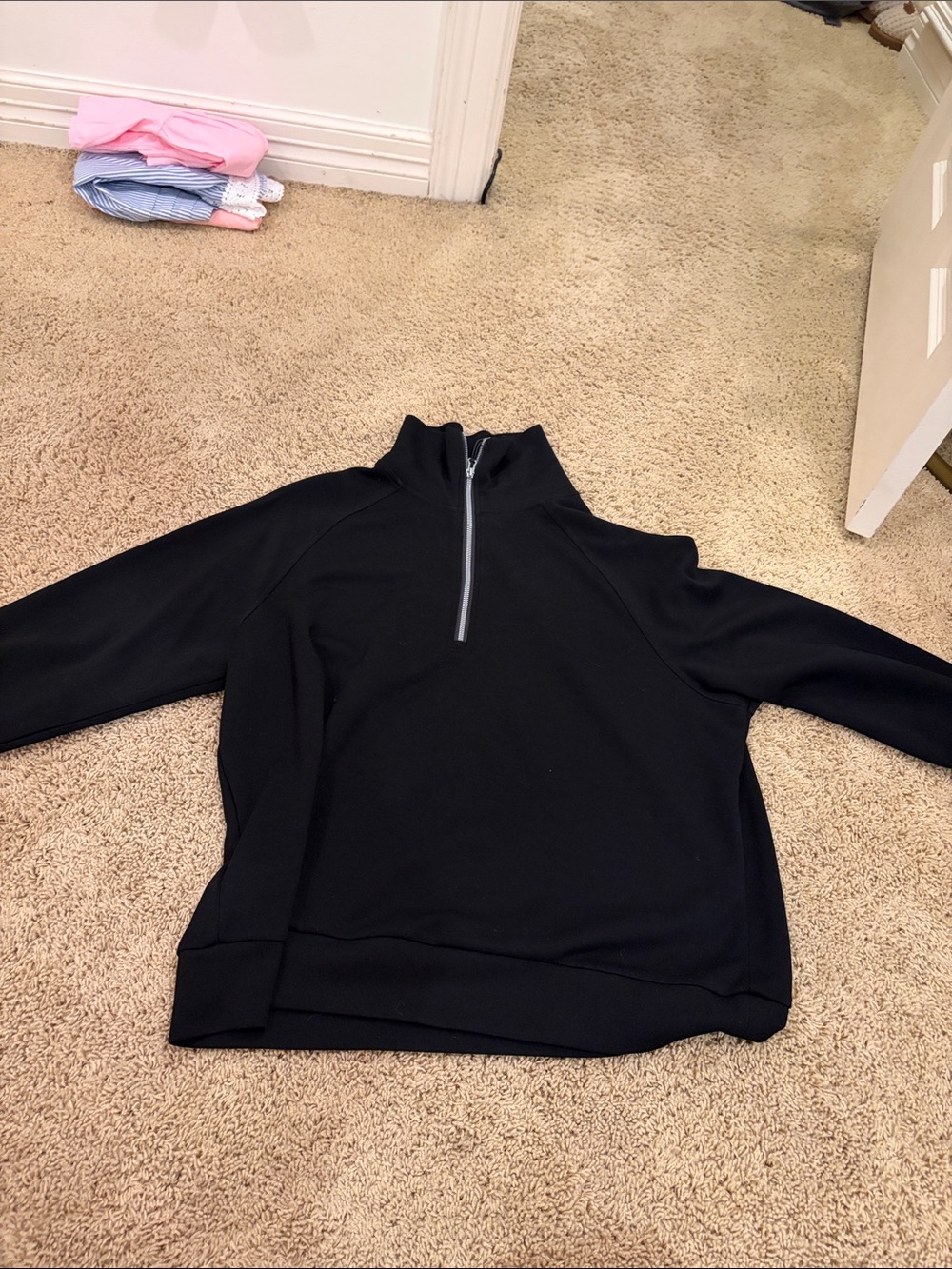 Amazon Black Half-Zip Women's Pullover Jacket